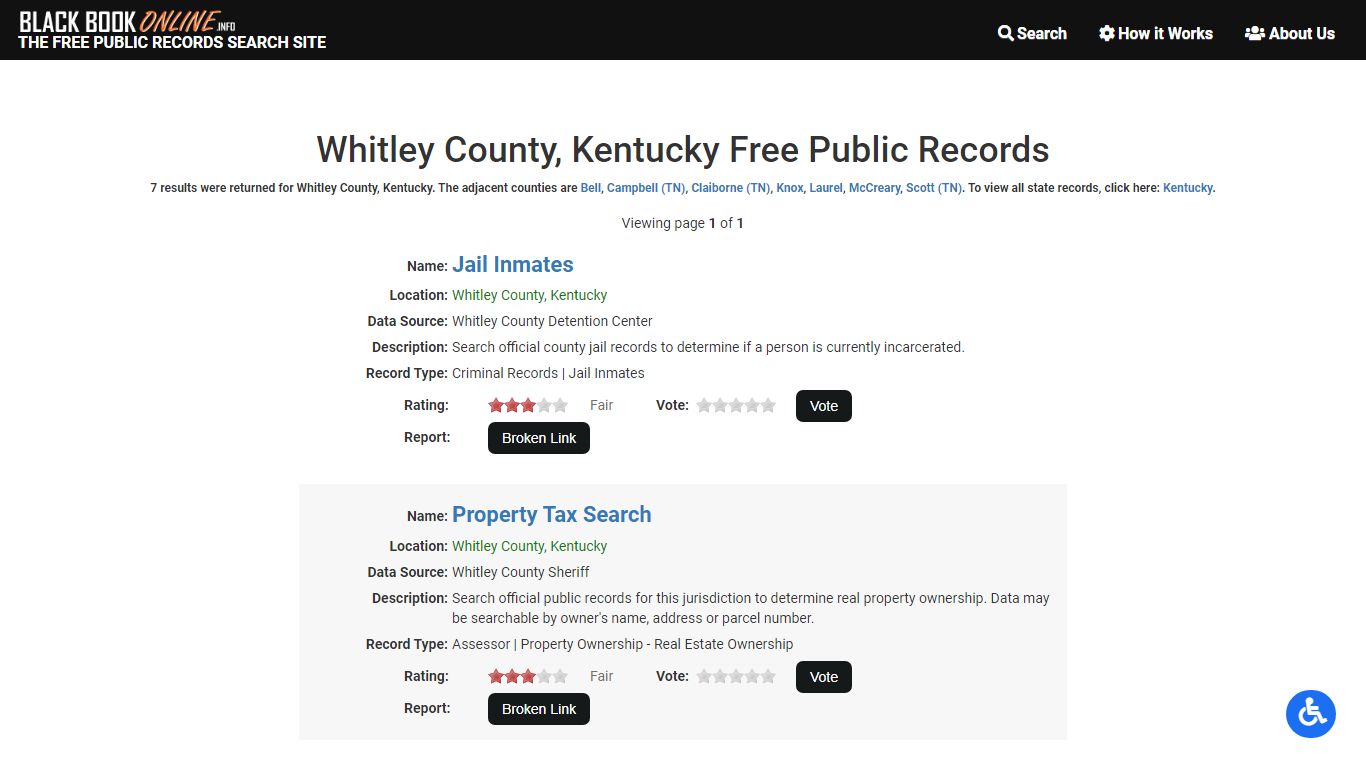 Whitley County, KY Free Public Records | Criminal Records ...